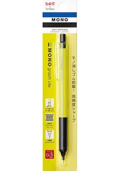 Tombow Mono Graph Lite Neon Mekanik Kurşun Kalem Neon Sarı / Dpa- Diğer