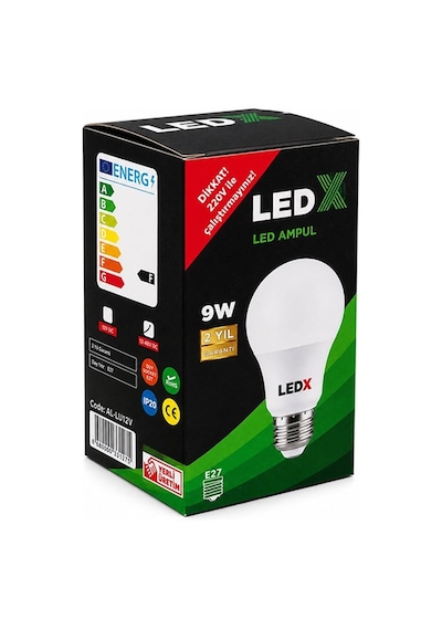 Ledx Al-ll12-48v E27 Duy 12v 48v Arası 850 Lümen 9w 6500k Beyaz Led Ampul Belirtilmemis