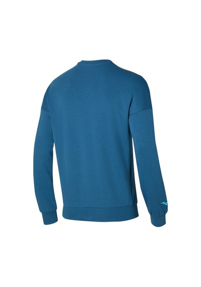 Mizuno Mızuno Graphic Crew Erkek Sweatshirt Mavi