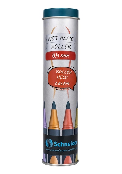 Schneider Metalik Roller, 10lü Metal Tüp