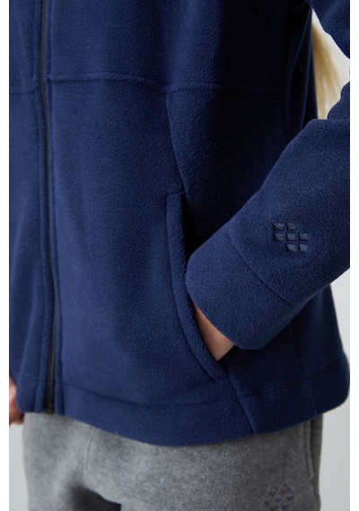 Tommy Life İndigo Kalın Yumuşak Dokulu Standart Fit Nakışlı Polar Kız Çocuk Sweatshirt - 75152 İndigo