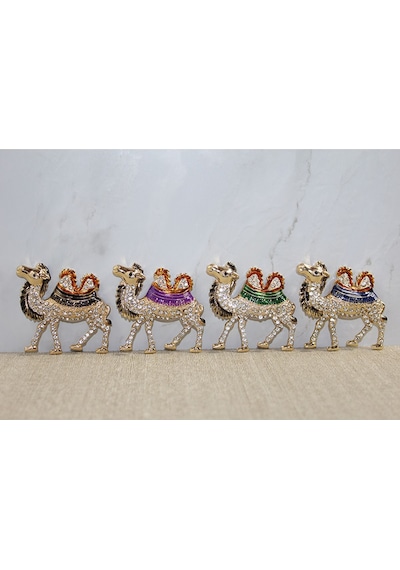 Swarovski Taşlı Magnet Model 6 Çok Renkli