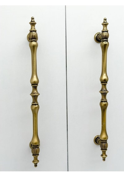 Şehzade Antik Sarı Mobilya Dolap Mutfak Çekmece Kulpu 160 Mm 16 Cm 2 Adet
