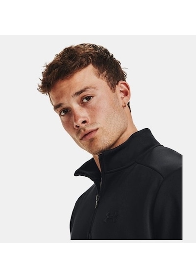Under Armour Ua Armour Fleece 1/4 Zip Erkek Sweatshirt 1373358-001 Siyah