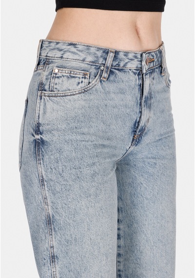 Colin's Colins 970 Berry Regular Fit Yüksel Bel Geniş Paça Kadın Denim Jean Pantolon Cl1073521 Cl1073521 Q1.v1 Dn07477 Denim