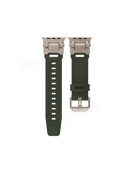 Apple Uyumlu  Watch  42mm 44mm 45mm 49mm Titanyum Metal Bağlantı Kitli Silikon Kordon 101