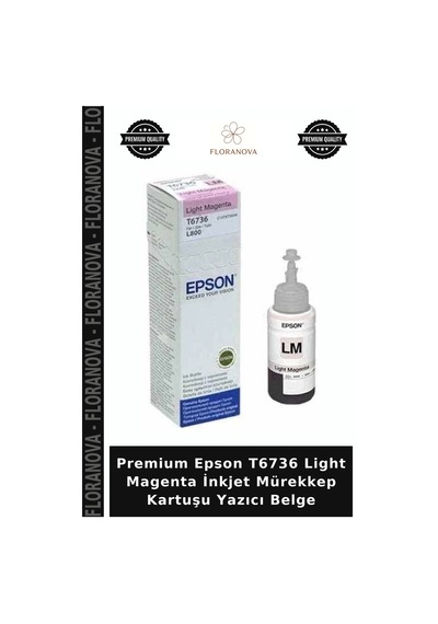 Premium Epson T6736 Light Magenta İnkjet Mürekkep Kartuşu Yazıcı Belge