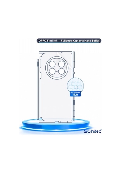 Oppo Find N5 Uyumlu Fullbody Arka Kaplama Hidrojel Koruyucu Film