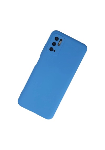 Xiaomi Redmi Note 10 5g Uyumlu Kılıf Nano İçi Kadife Silikon - Mavi Çok Renkli