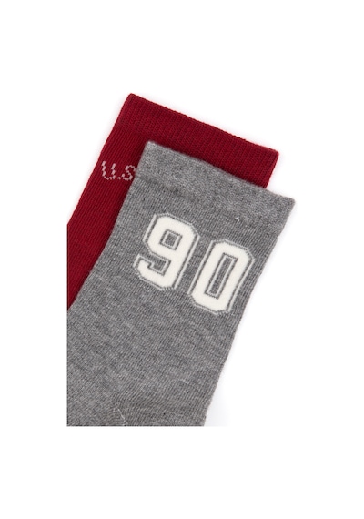 U.s. Polo Assn. Erkek Çocuk Gri Melanj Çorap Soket 50318051-vr086 Grı Melanj