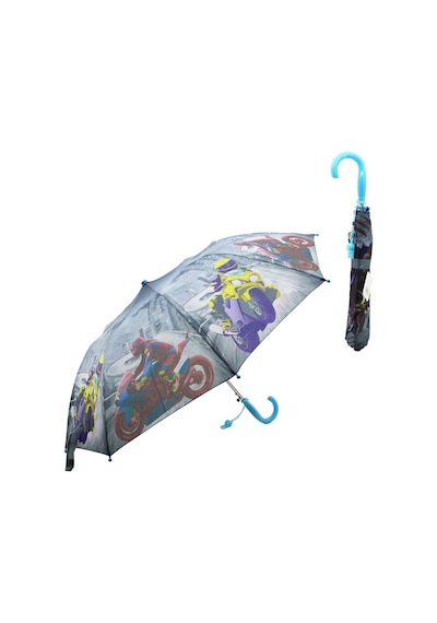 Tuğraçelik Skybelt Sky-12 Chery Düdüklü Erkek Çocuk Şemsiyesi - 8 Telli Desenli- 12'li Paket Çok Renkli