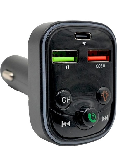 Bluetooth Destekli Araç Şarj Ve Fm Verici Hızlı Şarj Qc3.0 Usb-c Pd Portlu