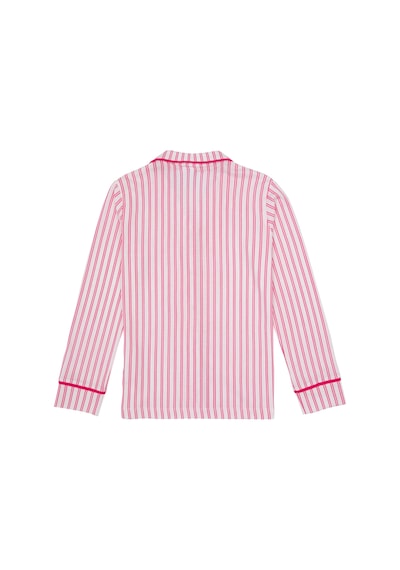 U.S. Polo Assn. Kız Çocuk Fuşya Çizgili Pijama Takımı 50318940-VR023