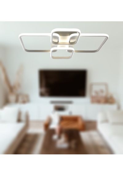 Tt500-4-by Tt Aydınlatma Beyaz Işık Mat Beyaz 4 Lü Led Avize Beyaz