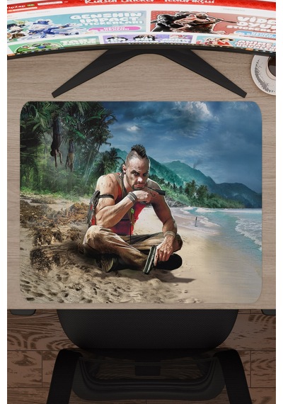 Far Cry Kaymaz Dikişli Kauçuk Oyuncu Mousepad V3 - 48x40 Xl Gaming Mouse Pad Fare Altlığı