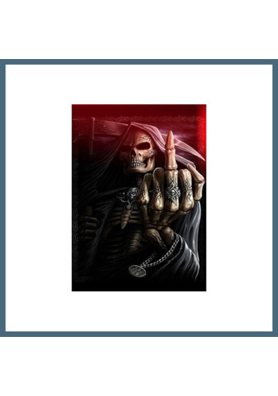 Agc Uygun Sepet 3 Boyutlu Resim 3 Farklı Resim Değişenli Halloween İskelet Tablosu 30x40 Cm Agc Standart