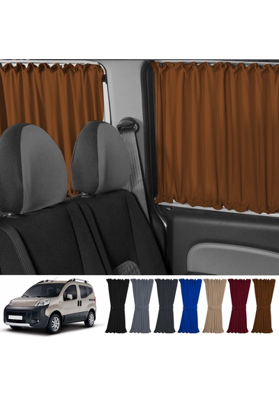 Pandami Fiat Fiorino 2007+ Uyumlu Taba Raylı Oto Perde Takımı