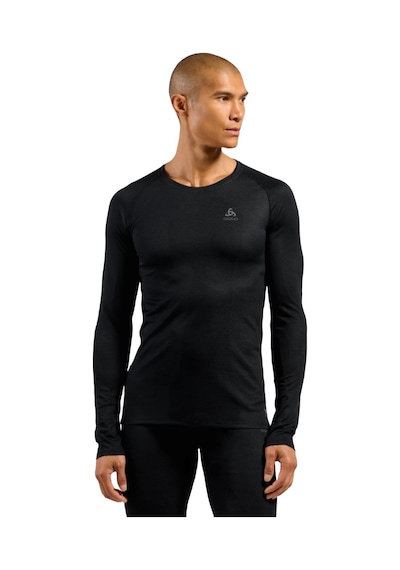 Odlo Odlo Active F-dry Light Bl Top Crew Neck L/s Erkek Siyah Içlik Üst 6000 Siyah