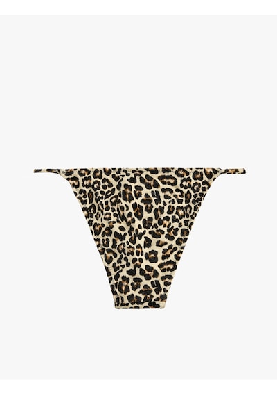Koton Metalik İplik Detaylı Parıltılı Leopar Desenli Bikini Altı Kahverengi Desenli 6sak00055mm Koton Metalik İplik Detaylı Parıltılı Leopar Desenli Bikini Altı Kahverengi Desenli 6sak00055mm