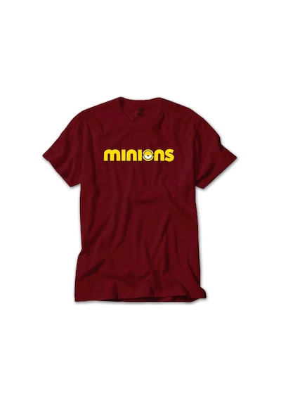 Minions Logo Kırmızı Tişört Kırmızı