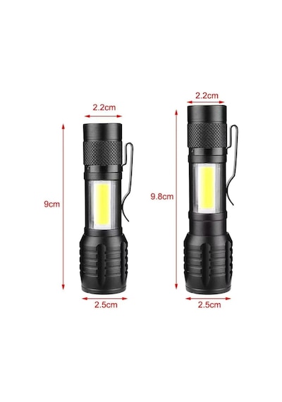 Wison Ws-5454 Cob Led Usb Şarjlı Mini El Feneri Çok Renkli