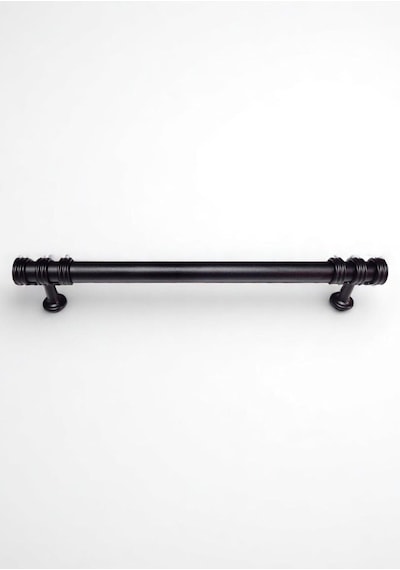 Nesli Alüminyum Metal Lüks Modern Mobilya Çekmece Mutfak Dolabı Kulpu Siyah 128mm Siyah