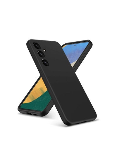 Samsung Uyumlu,  Galaxy A36 Kılıf Nano İçi Kadife Silikon - Siyah