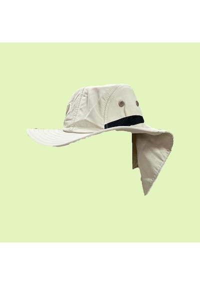 Krem Beyaz Ayarlanabilir Özellikli Outdoor Bahçe - Safari Şapkası Çok Renkli