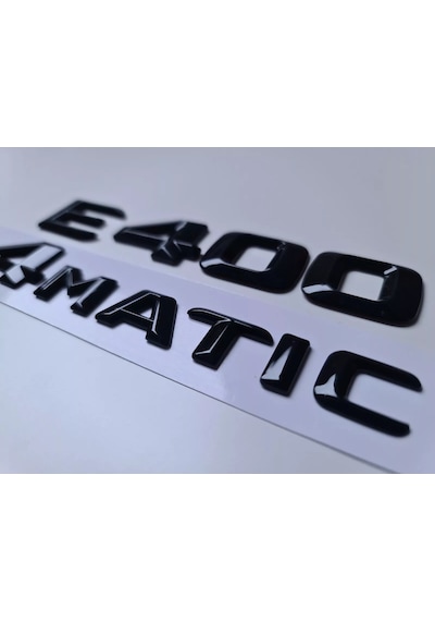 Mercedes E400 Ve 4matic Piano Black Bagaj Yazısı Seti 2'li 3m 3d Abs