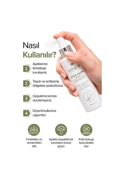 Ferahlık & Koku Kontrolü Ayak Bakım Spreyi 100 Ml