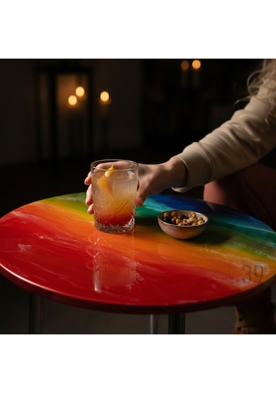 Raınbow Lux 60 Cm Kahve Sehpası Rainbow Epoksi Parlak Yüzey Gümüş Ayaklı Modern Orta Sehpa 45 Cm Yükseklik Çok Renkli Raınbow Lux 60 Cm Kahve Sehpası Rainbow Epoksi Parlak Yüzey Gümüş Ayaklı Modern Orta Sehpa 45 Cm Yükseklik Çok Renkli