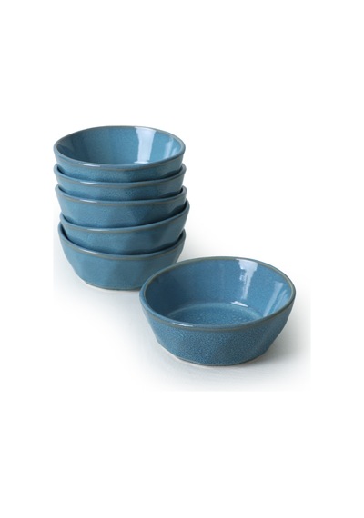 Keramika Granit Turkuaz Kristal Çerezlik / Sosluk 12 Cm 6 Adet Q07