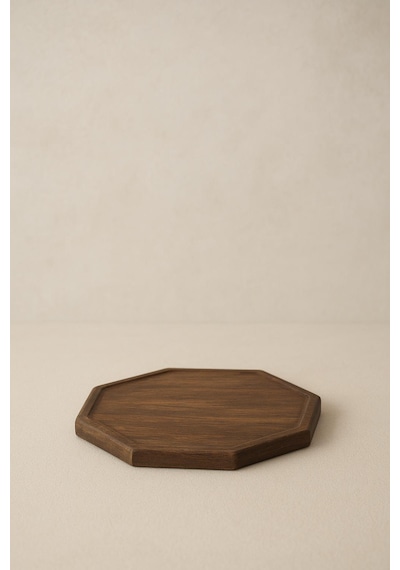 Fam Wood Art Doğal Ahşap Nihale, Banyo Düzenleyici-aksesuar Organizeri, Çok Amaçlı Stand Kahverengi