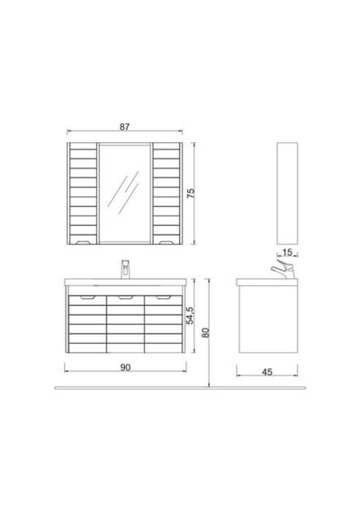 Denko Mostar 90 Cm Beyaz Mdf Lake Banyo Dolabı Takımı Beyaz Denko Mostar 90 Cm Beyaz Mdf Lake Banyo Dolabı Takımı Beyaz