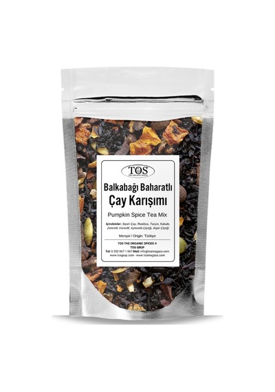 Balkabağı Baharatlı Çay Karışımı 100 gr (1. Kalite) Pumpkin Spice Tea Blend