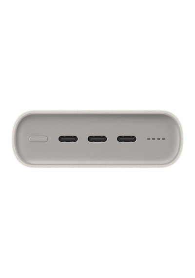 20000 Mah 45 Watt Powerbank, Hızlı Şarj, Pd 2.0, 3 Çıkışlı, Kablo Dahil, Bej, 2024 Model