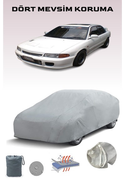 Gri Mitsubishi Lancer Evolution 2 Araba Brandası, Oto Örtüsü, Araba Çadırı Gri