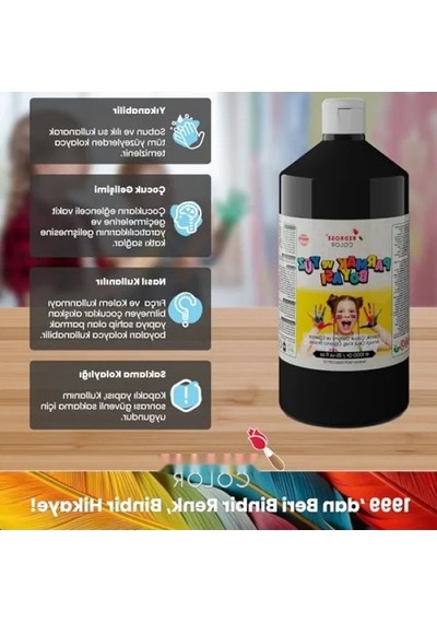 1000 Gr Siyah Parmak Boyası 0.2 L