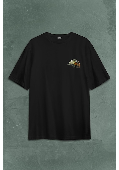 Full Metal Jacket Stanley Kubricks New Fma Sırt Ön Baskılı Oversize Tişört Unisex T-shirt 001