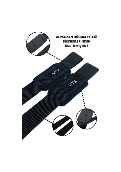Spor Lifting Straps Deadlift, Crossfit Ve Fitness İçin Çift Kayış Sağ + Sol