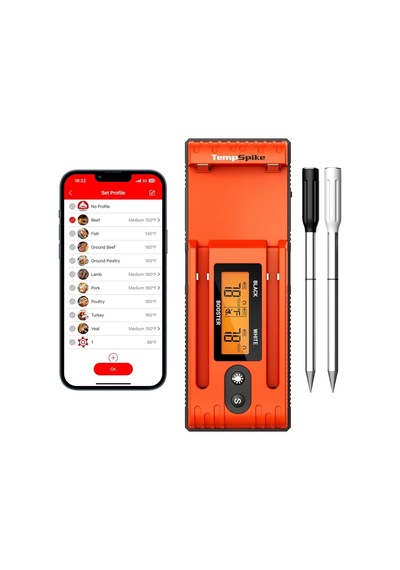 Thermopro Tp962 Twin Tempspike Tam Kablosuz Çift Problu Akıllı Et Termometresi, 150m Menzilli Bluetooth Barbekü Ve F Diğer