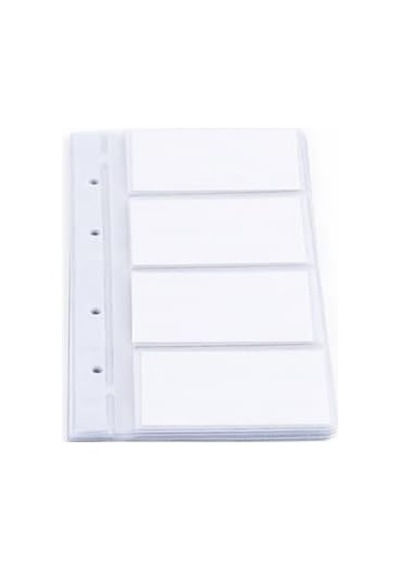 2k Kartvizit Albümü Yedeği 4 Sıralı 96 Kartlık 237 Şeffaf 12x25,5 Cm