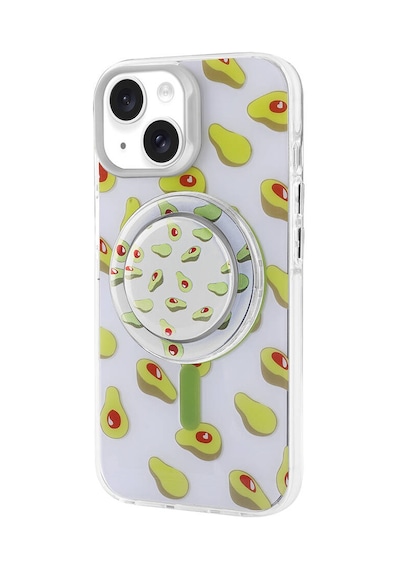 Apple Uyumlu iPhone 15 Zore Magsafe Şarj Özellikli Tak-çıkar Pop Soketli Zore Tiktok Kılıf-yeşil Yeşil Yeşil