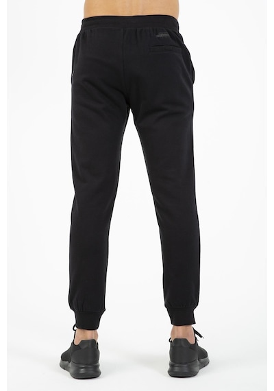 Maraton Sportswear Regular Erkek Ribana Paça Basic Siyah Eşofman Altı 21381-siyah Siyah