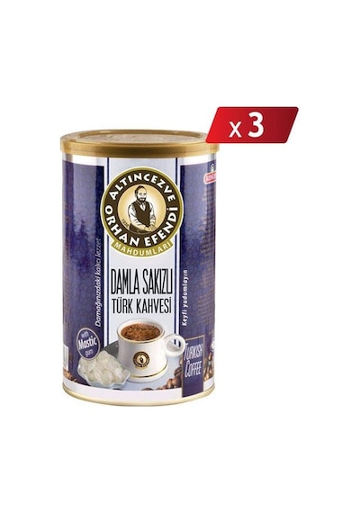 Altıncezve Damla Sakızlı Türk Kahvesi Teneke 3 x 250 G