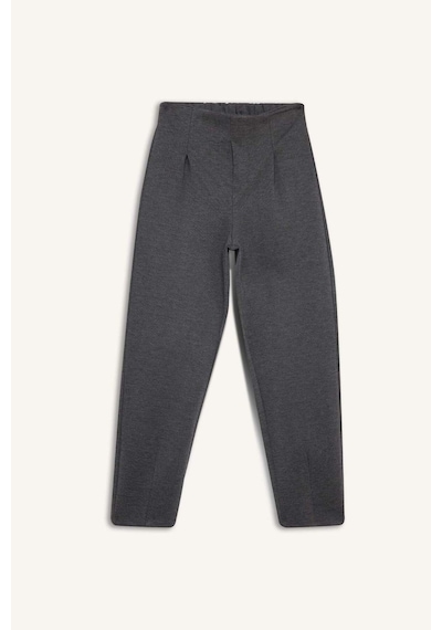 DeFacto Kız Çocuk Baskılı Beli Paçası Lastikli Jogger Eşofman Altı D9170A824AUGR93 Gri