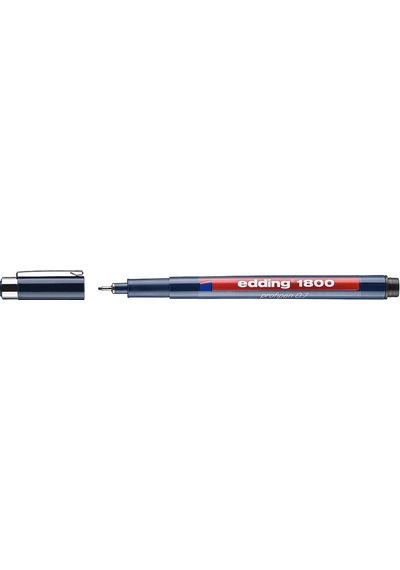 Edding Teknik Çizim Kalemi 0.7mm Siyah Alman Markası Edding 1800 Teknik Çizim Kalemleri