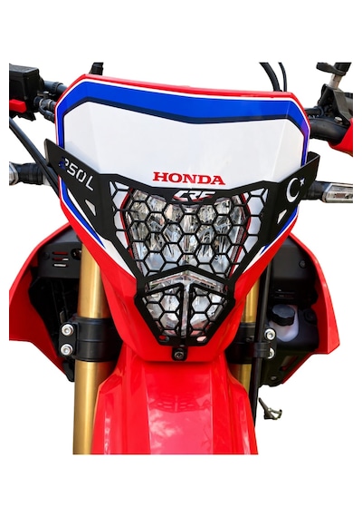 Honda Crf250l Far Koruyucu 2023 2026 Uyumlu Siyah / Crf250 L Far Koruma