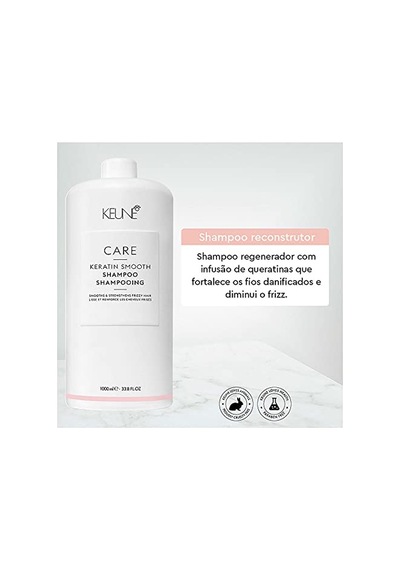 Keratin Smooth Pürüzsüzleştirici Şampuan 1000ml Beyaz