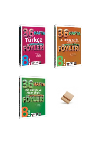 Yargı Lgs 2027 8. Sınıf Türkçe İnkılap Ve Din 3lü Haftalık Ödev Föyleri + Telefon Standı